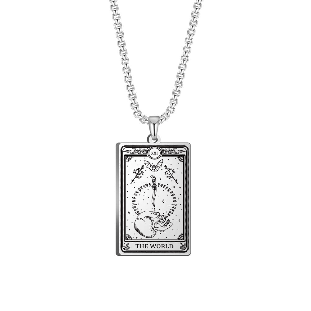 Box Chain Three Tarot Series Necklaces