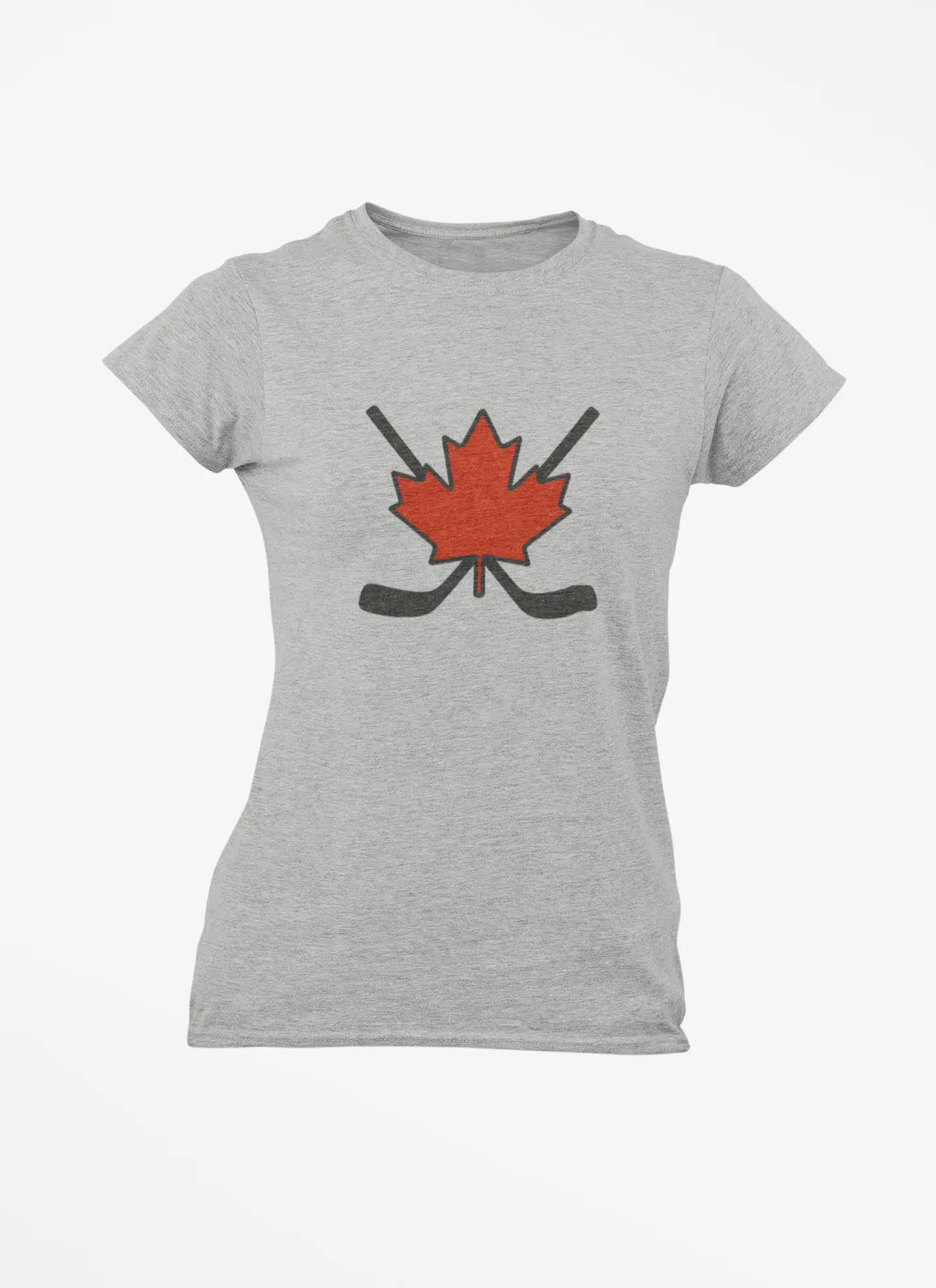 Maple Leaf Hockey Sticks Women's T-Shirt β Canadian Hockey Pride Tee