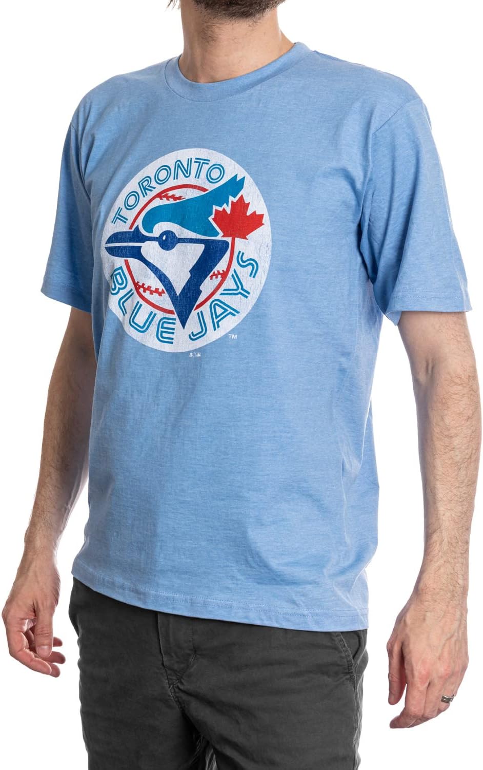 Men's Toronto Blue Jays Baseball Logo T-Shirt – Light Blue
