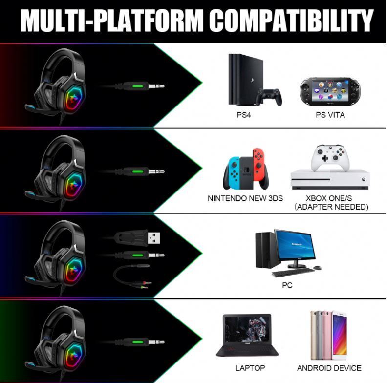 Wholesale gaming rgb headset With Good product quality