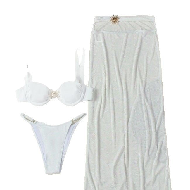 Three-piece Swimsuit Banded Bikini Split