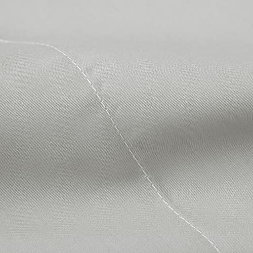 Welhome Soft Finish 100% Cotton Percale Sheet | 4 Piece Set | Full Size | White |