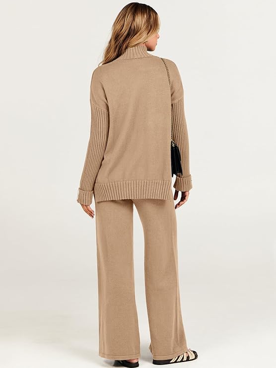 ANRABESS Women's 2 Piece Outfit Sweater Lounge Sets