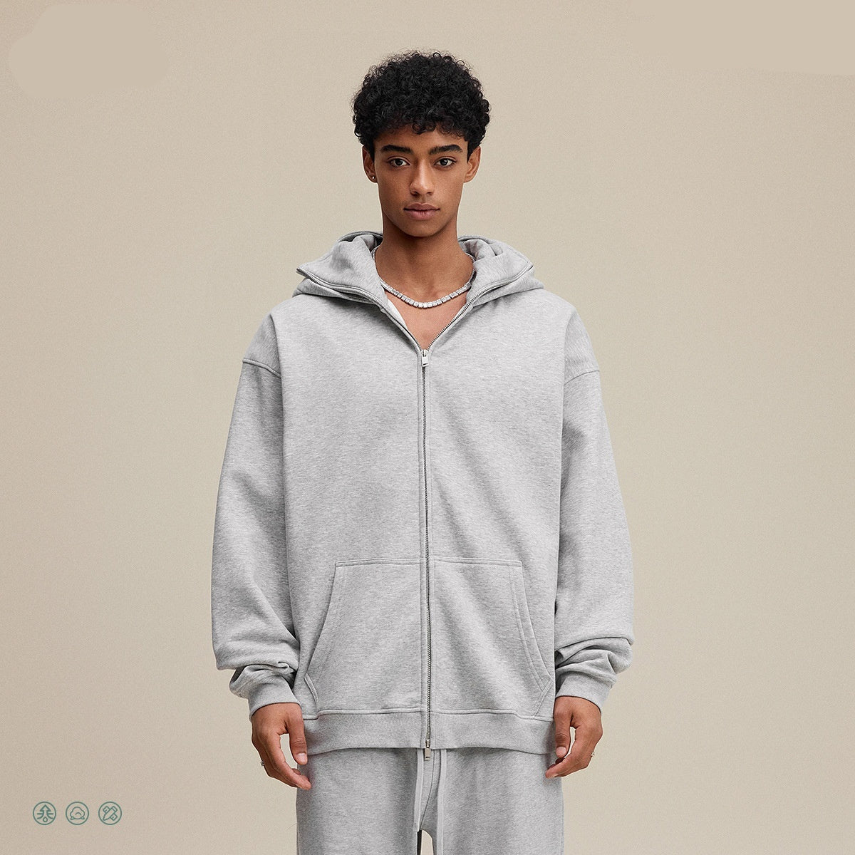 Profile With Sports Windproof Mask Zipper Sweater