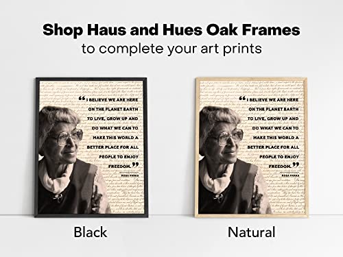 African American Art Black History Posters for Classroom - by Haus and Hues | Black History Month Decorations & African American Posters for Classroom | Black History Quotes Framed Black - 8x10