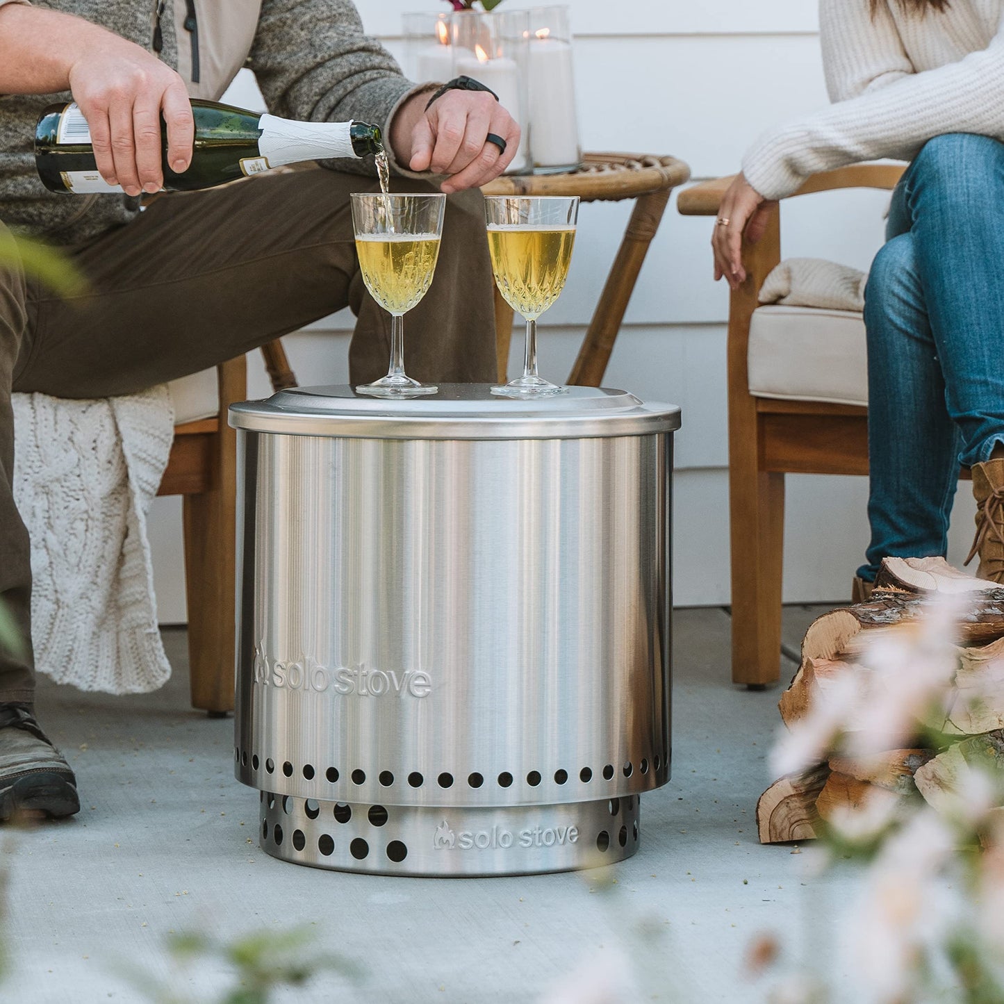 Solo Stove Bonfire Lid 304 Stainless Steel Bonfire Fire Pit Accessories for Outdoor Fire Pits and Camping Accessories