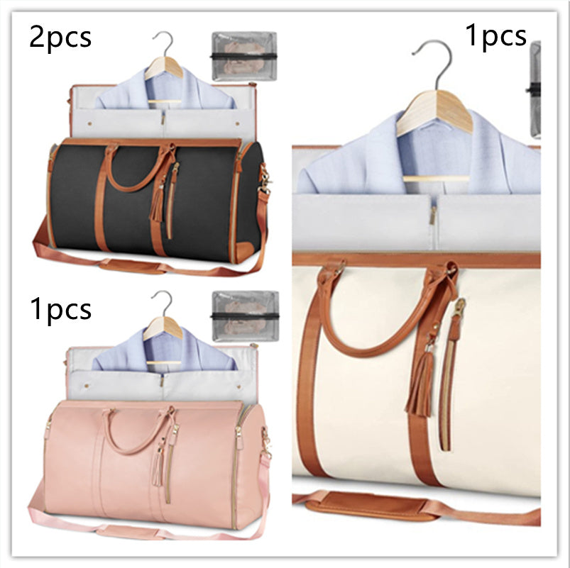 Large Capacity Travel Duffle Bag Women's Handbag Folding Suit
