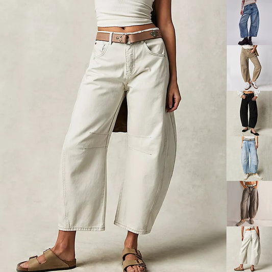 Fashion Loose Wide-leg Pants Summer Sports Straight Trousers