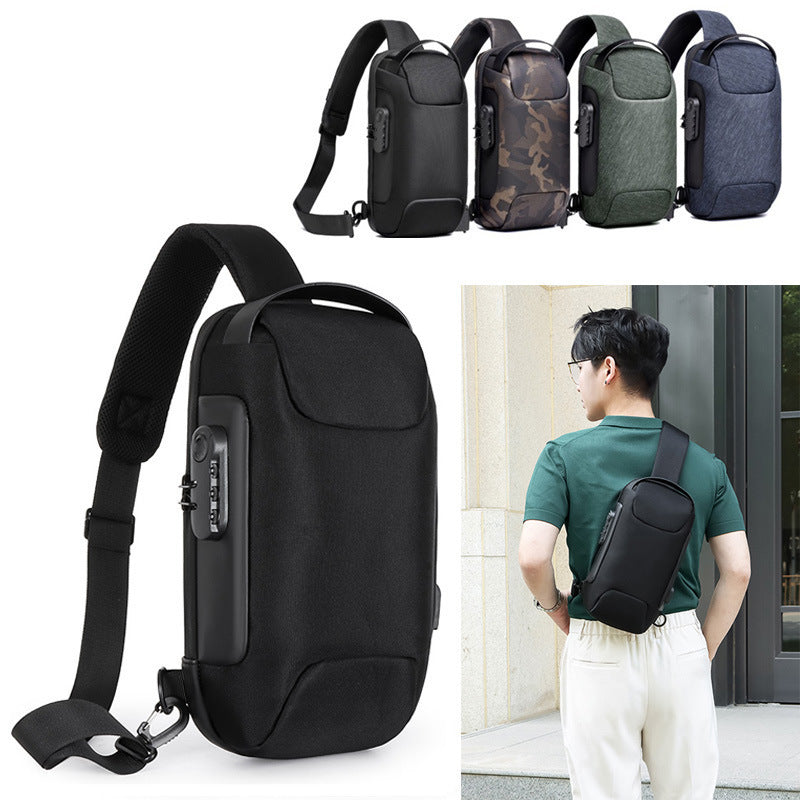 Sling Bag, Waterproof Men's Chest Bag Shoulder Bags