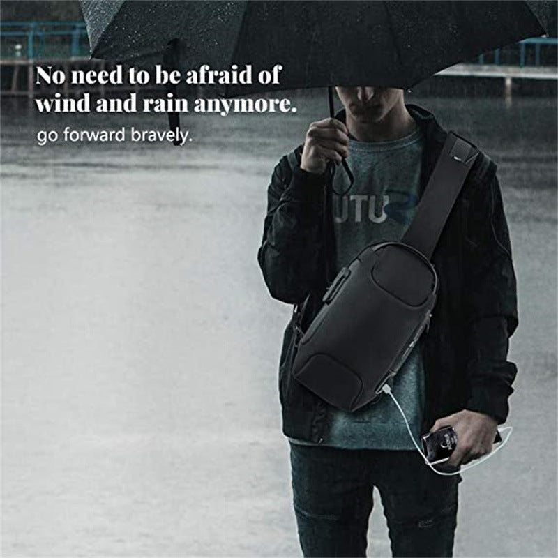 Sling Bag, Waterproof Men's Chest Bag Shoulder Bags