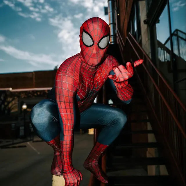 [Inventory Clearance] Super Hero Amazing Spider Cosplay Full Bodysuit Halloween Costume Zentai
