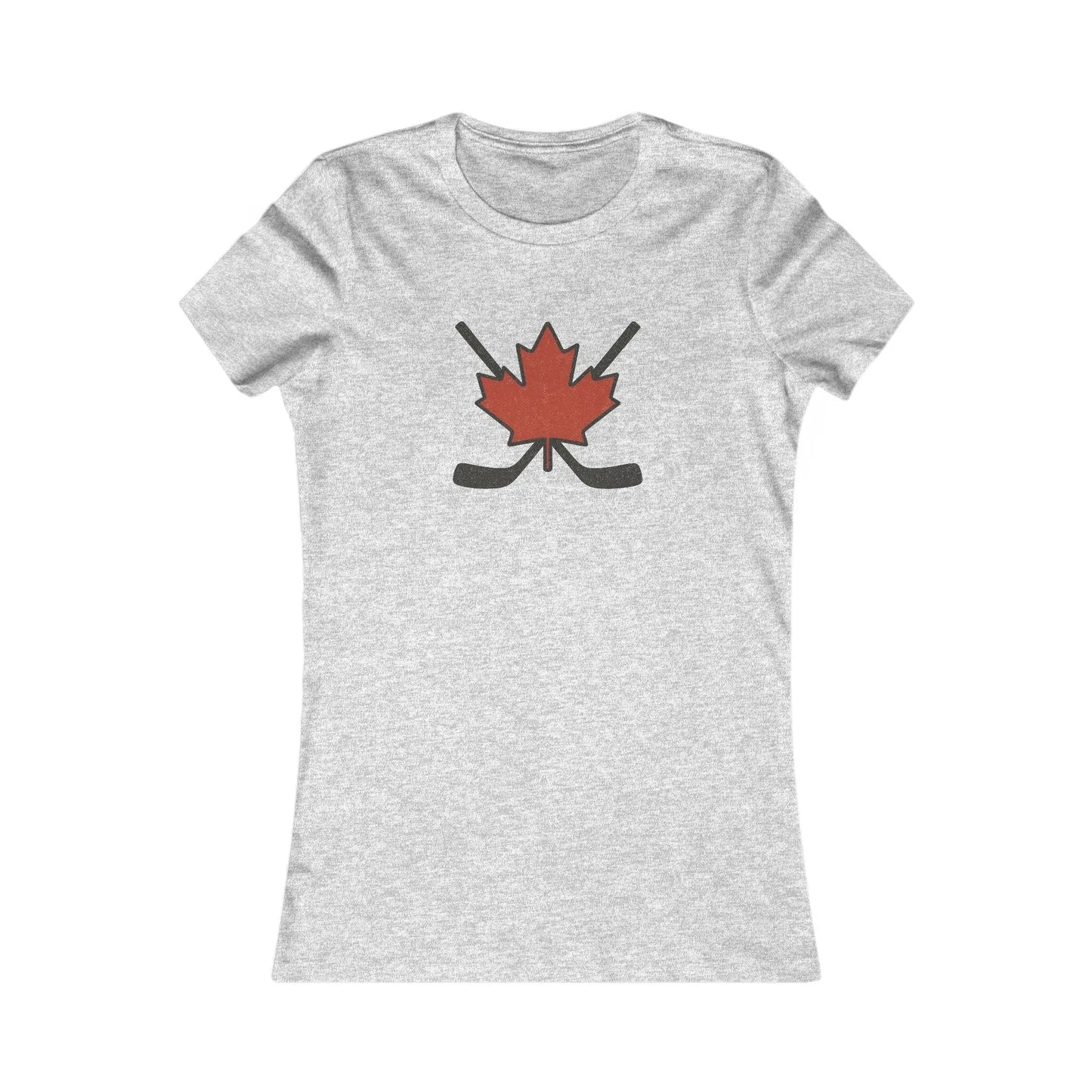 Maple Leaf Hockey Sticks Women's T-Shirt – Canadian Hockey Pride Tee