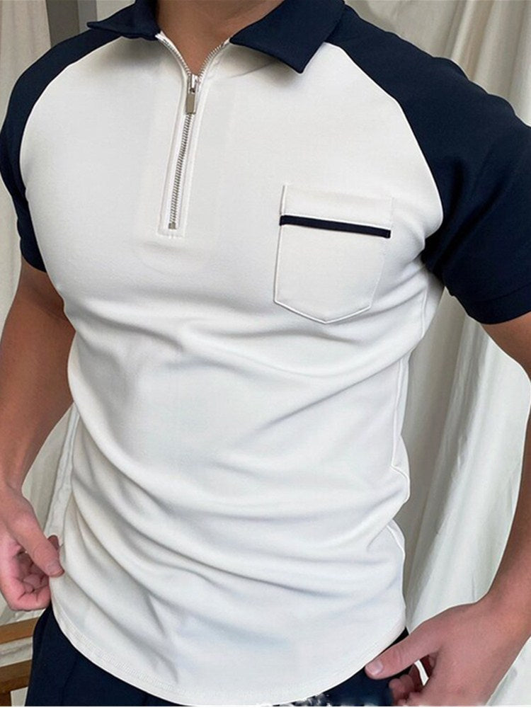 Men's Polo Shirt Men Solid Polo Shirts