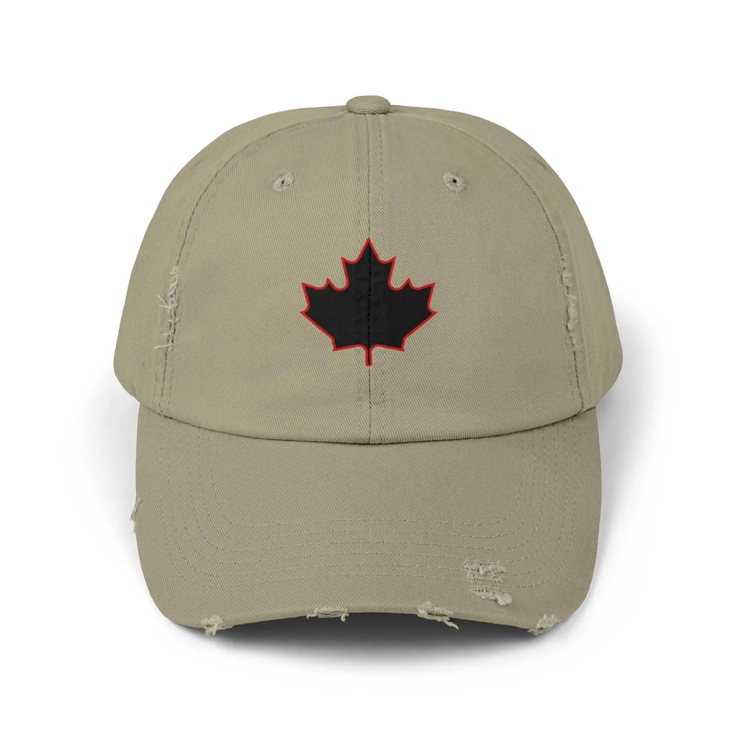 Maple Stick Distressed Hockey Cap – Retro Canadian Style
