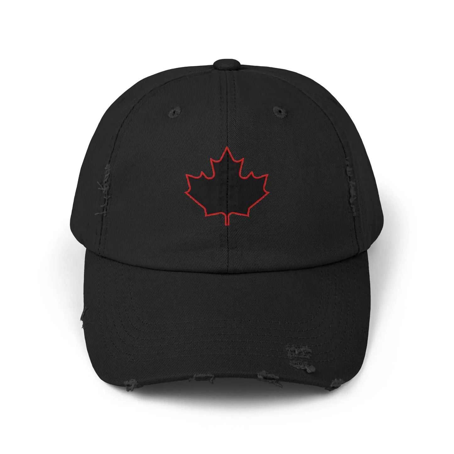 Maple Stick Distressed Hockey Cap – Retro Canadian Style