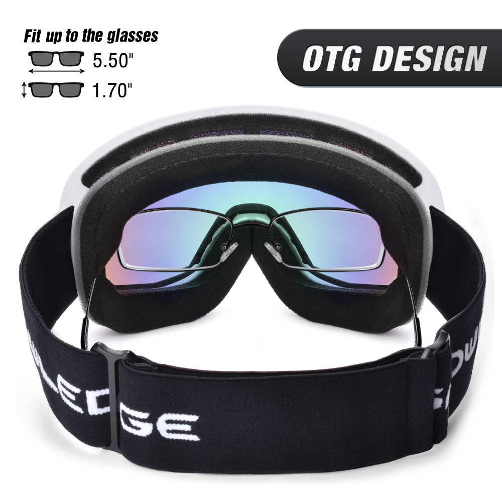 New double-layer anti-fog ski goggles, mountaineering ski goggles