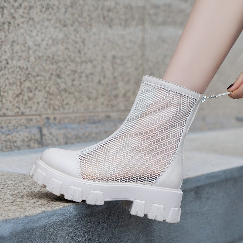 Sandals Women's Sandals Rear Zipper Sandals