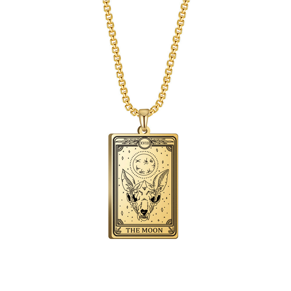 Box Chain Three Tarot Series Necklaces