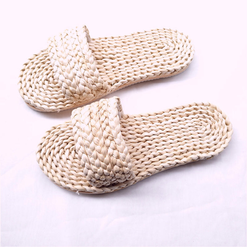 Slip-on corn fur shoes