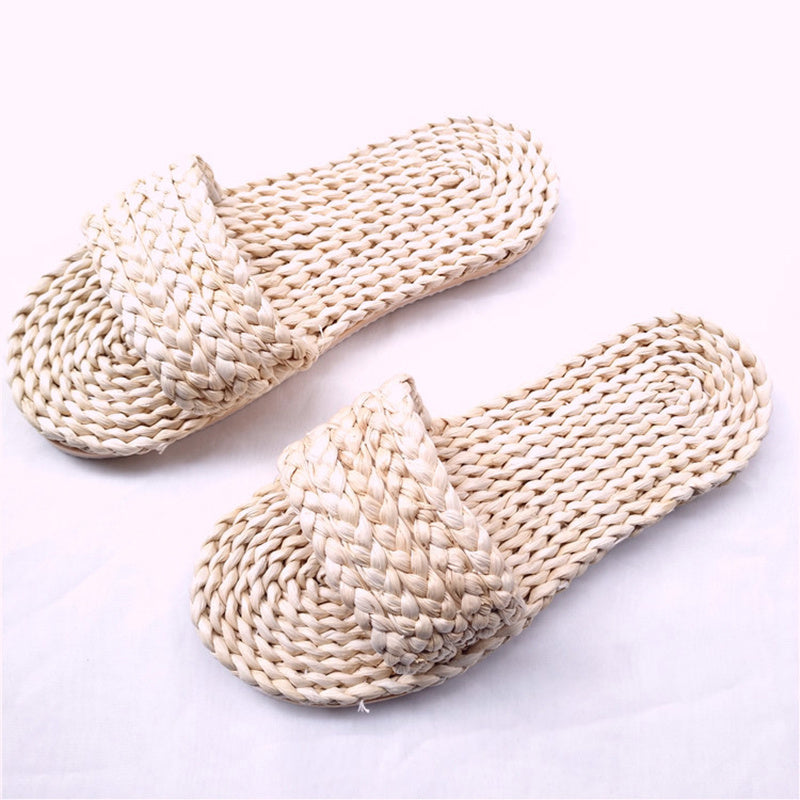 Slip-on corn fur shoes