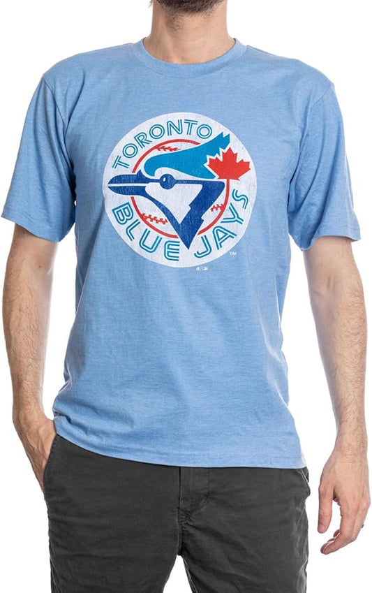 Men's Toronto Blue Jays Baseball Logo T-Shirt – Light Blue