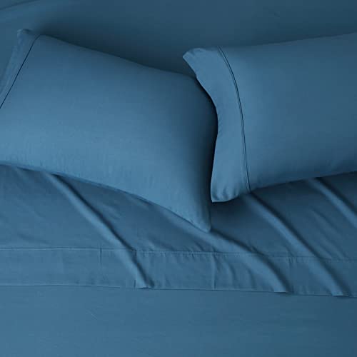 AmazonBasics Light-Weight Microfiber Sheet Set - Full, Black