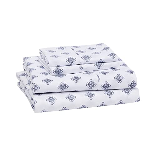 AmazonBasics Light-Weight Microfiber Sheet Set - Full, Black