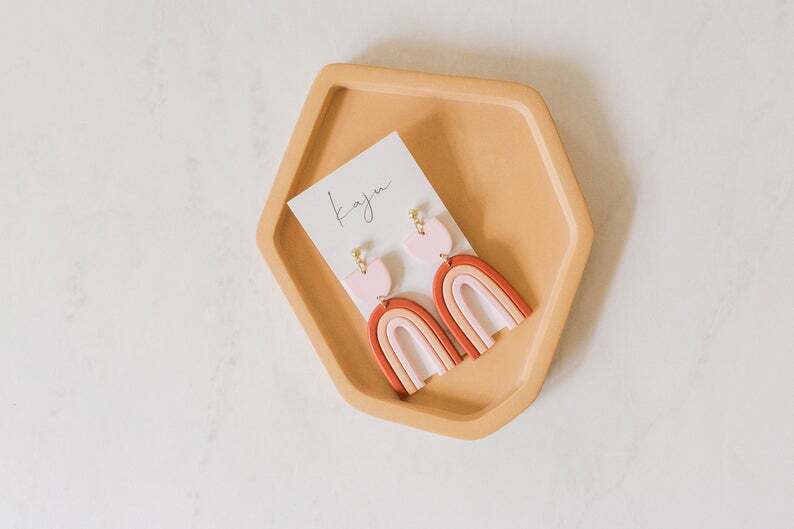 A Beautiful Mess x Etsy Rainbow Earrings