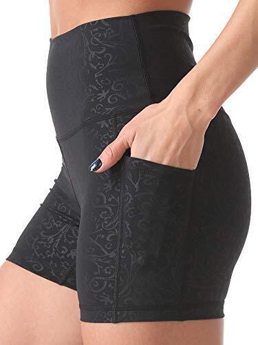 Sunzel 8" / 5" Biker Shorts for Women with Pockets, High Waisted Yoga