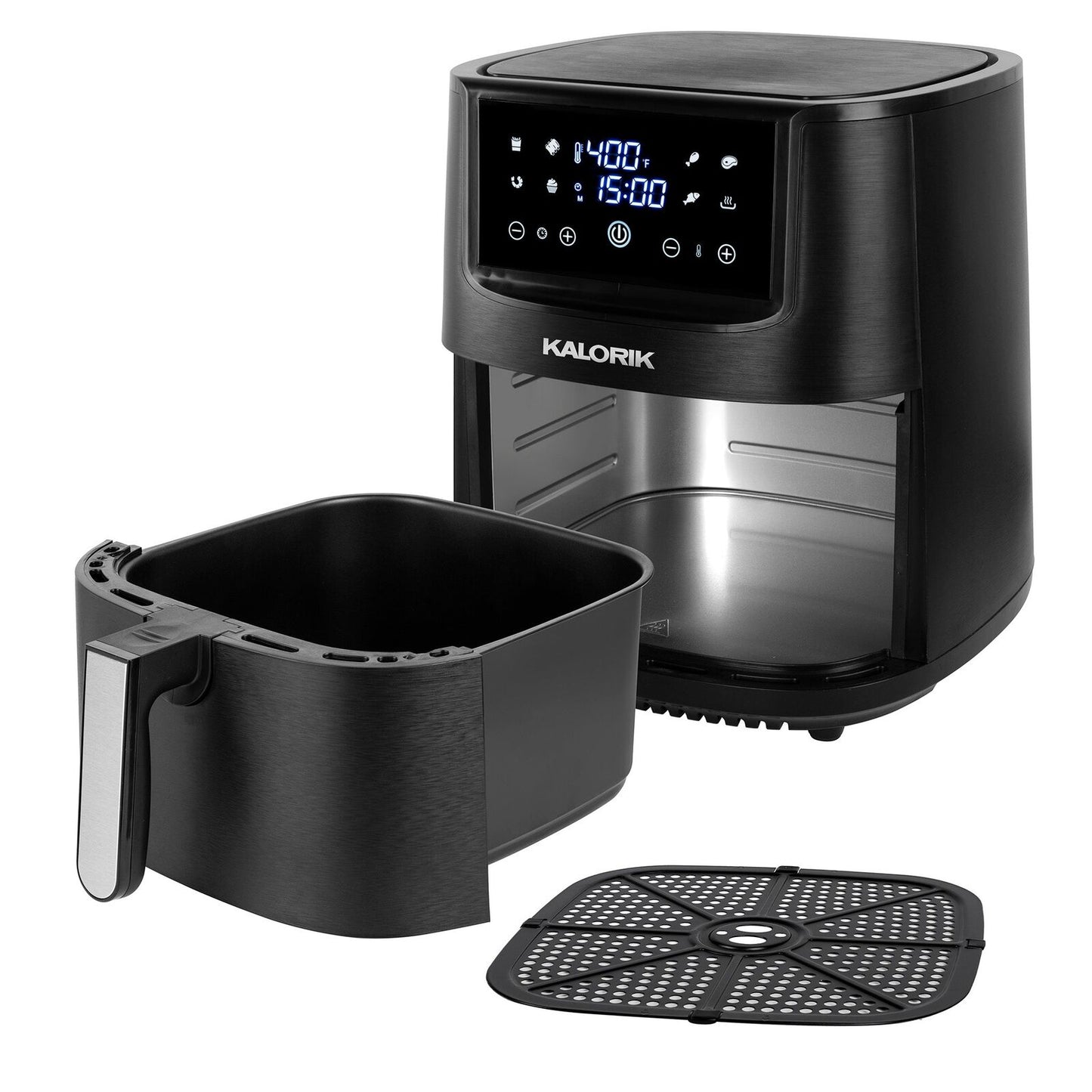 Kalorik® 8 Qt Digital Touchscreen Air Fryer with Trivet, Black FT 51503 BK