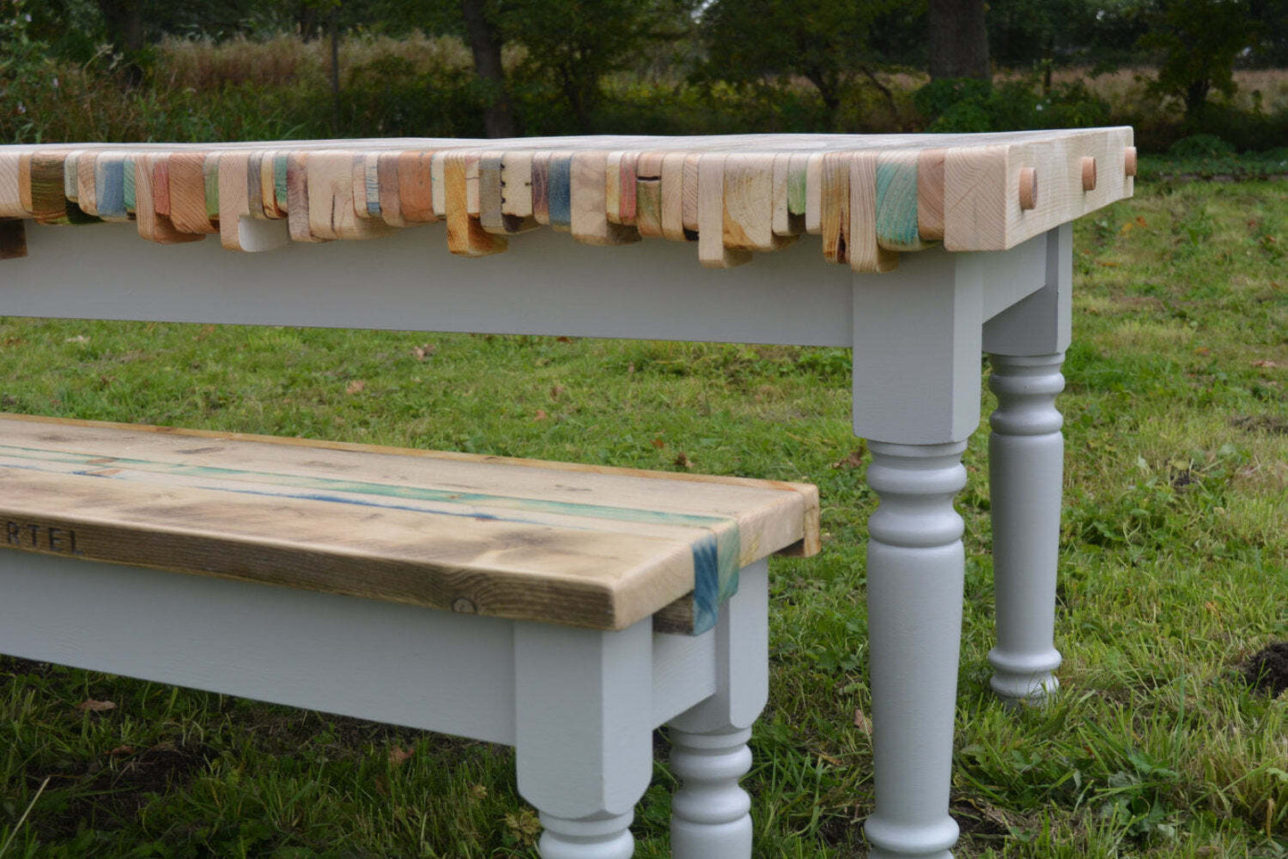 Reclaimed Pallet Wood Dining Table