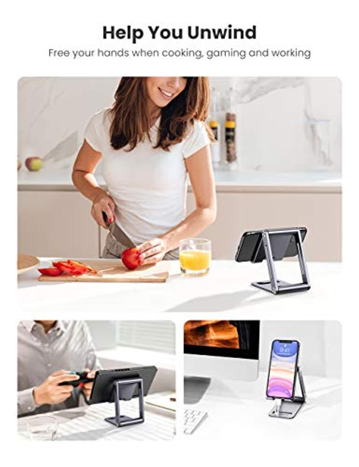 UGREEN Phone Stand Aluminum Cell Phone Desk Holder