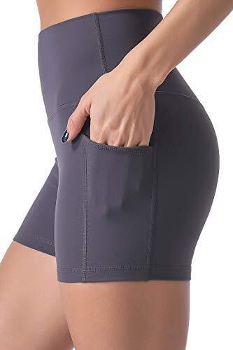 Sunzel 8" / 5" Biker Shorts for Women with Pockets, High Waisted Yoga