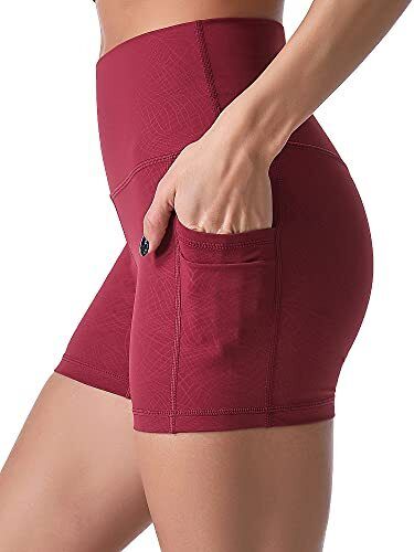 Sunzel 8" / 5" Biker Shorts for Women with Pockets, High Waisted Yoga