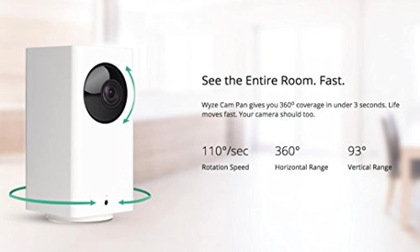 Wyze Cam Pan 1080p Pan/Tilt/Zoom Wi-Fi Indoor Smart Home Camera