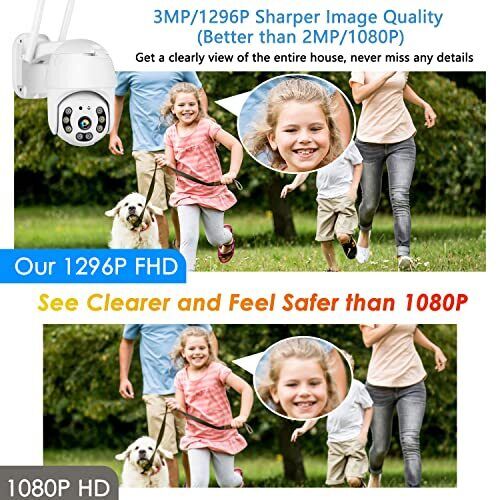 🎅【3MP FHD &amp; Full-color Night Vision with Floodlight】It's ver