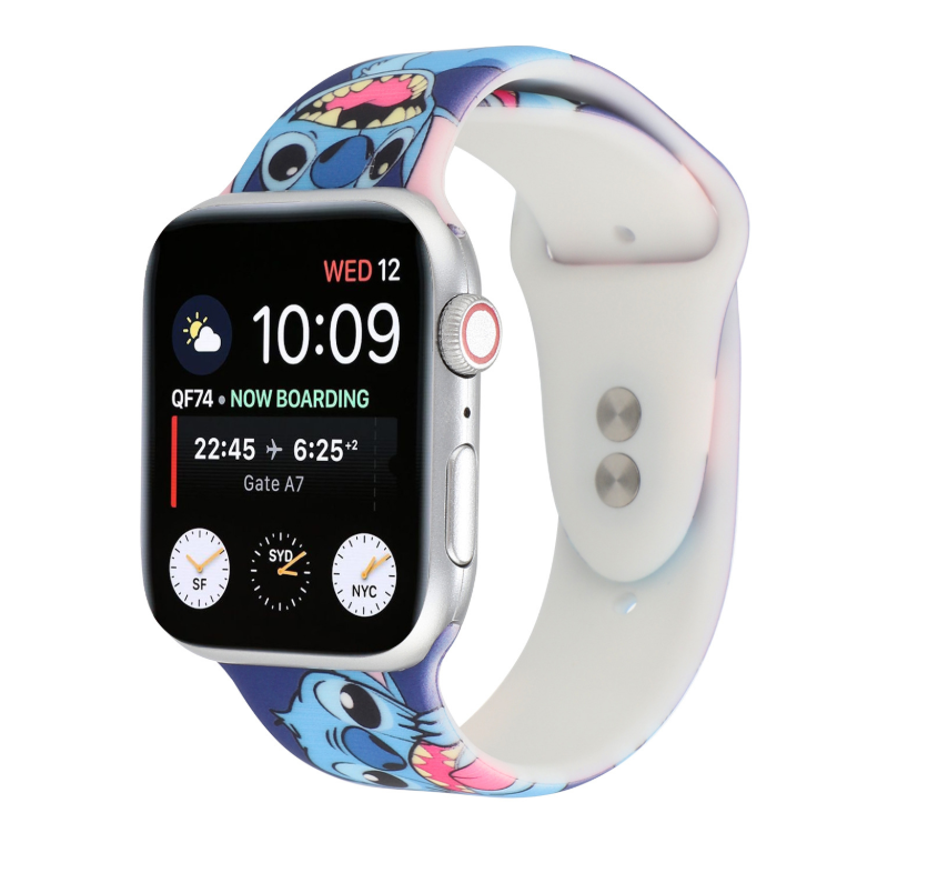 Stitch Silicone Sports Watch Band