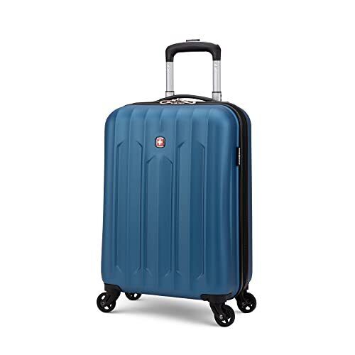 SWISSGEAR Chrome Hardside Spinner International Carry-On Luggage 20-Inch, Silver