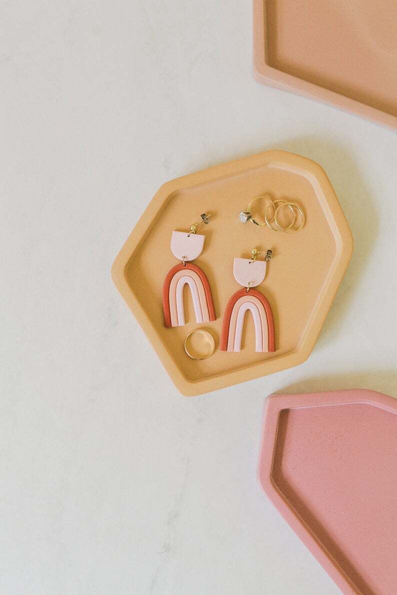 A Beautiful Mess x Etsy Rainbow Earrings