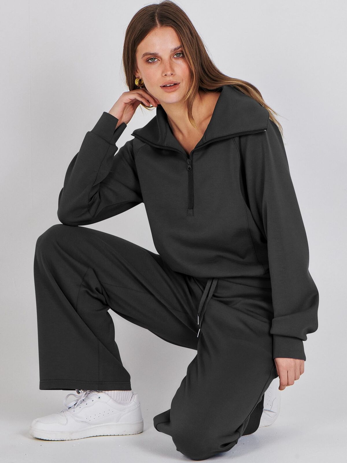 ANRABESS Women 2 Piece Outfits Sweatsuit Set