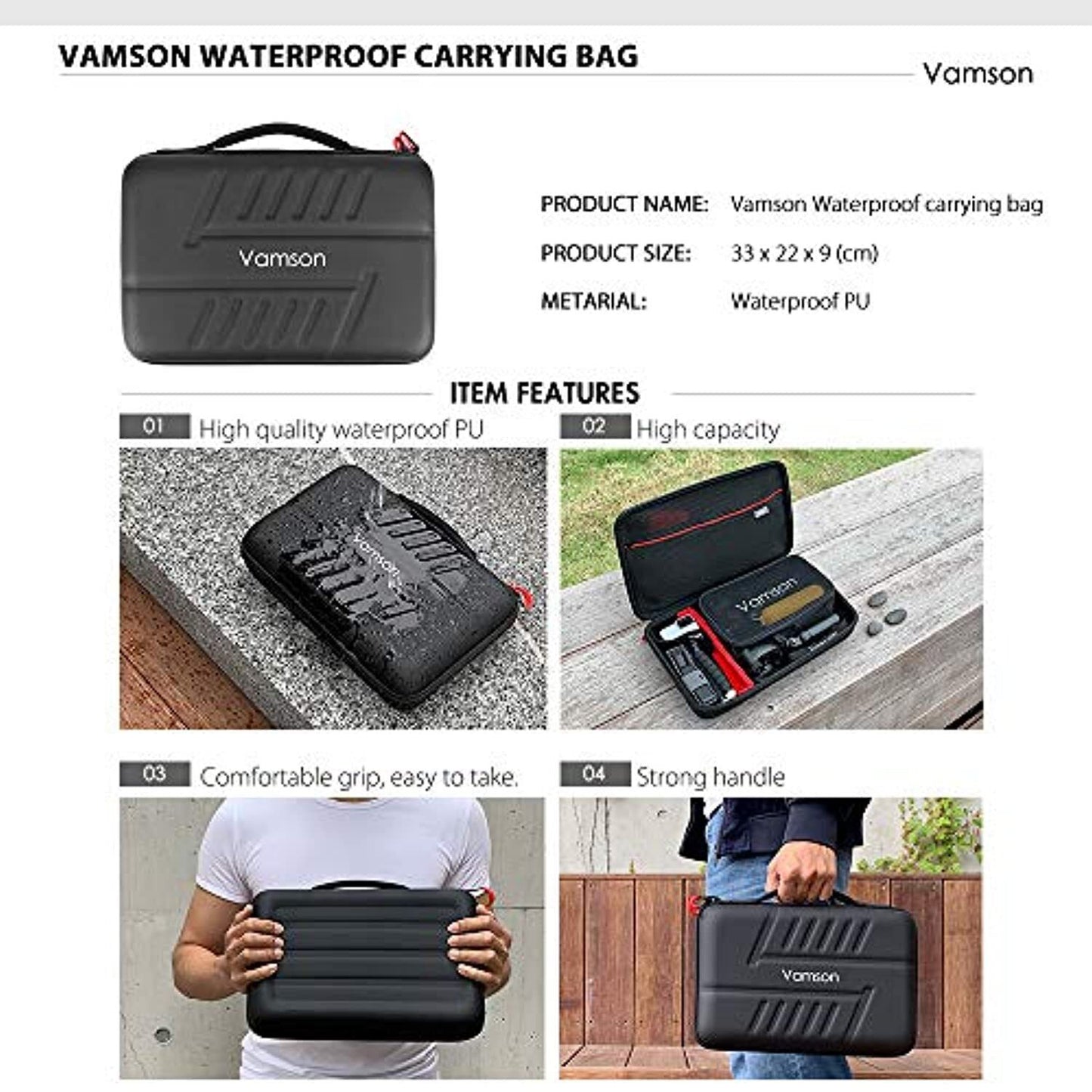 Vamson 64 in 1 Accessories Kit for GoPro Hero 8