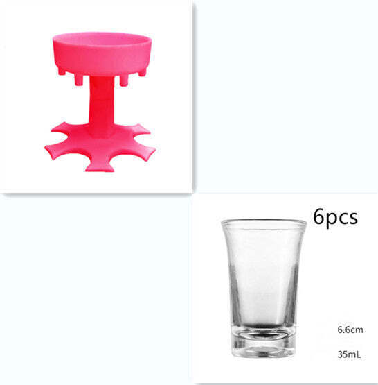 Wine Dispenser Wine Glass Funnel 6-port Wine Dispenser