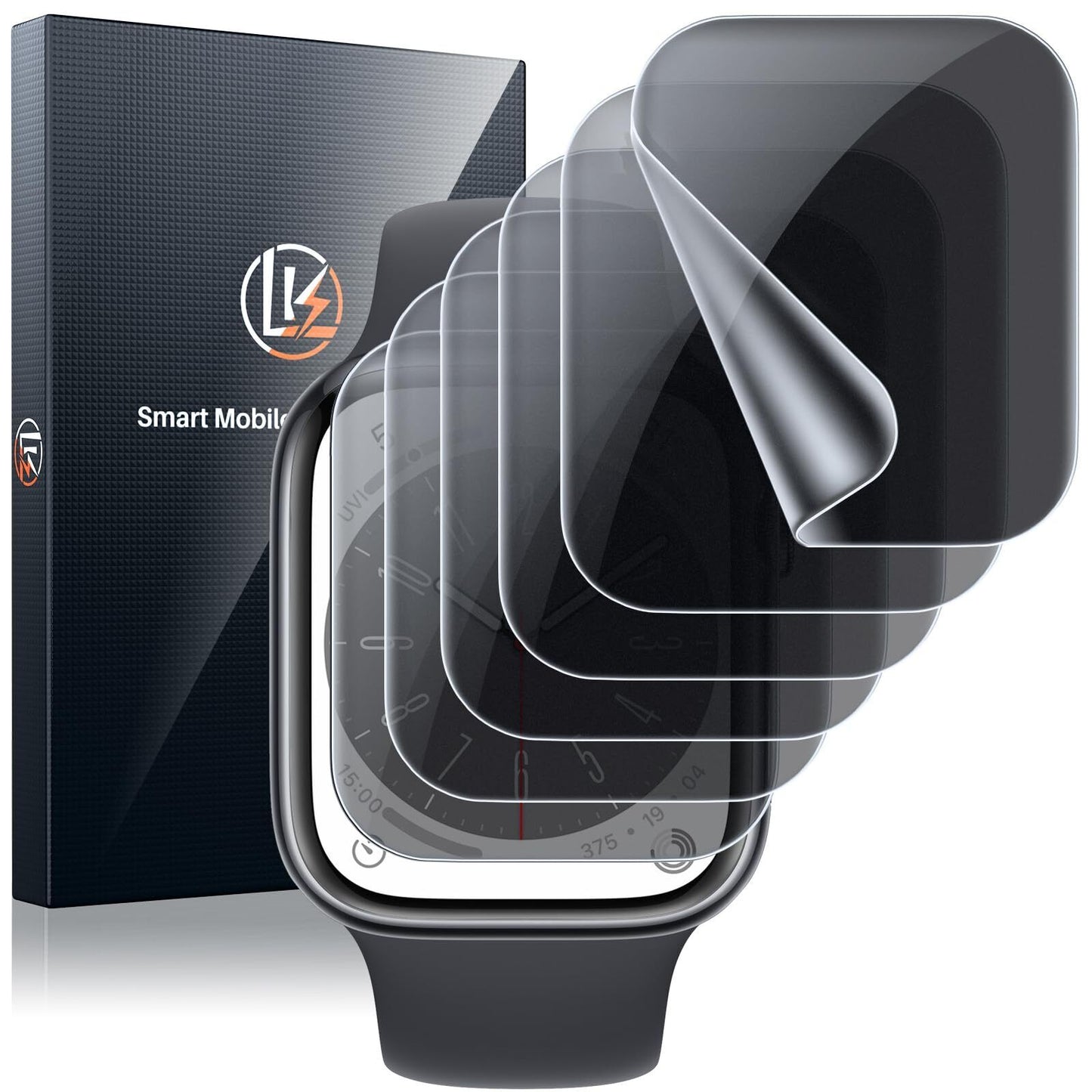 LK 6 Pack Screen Protector for Apple Watch Series SE/6/5/4/SE 2022 40mm
