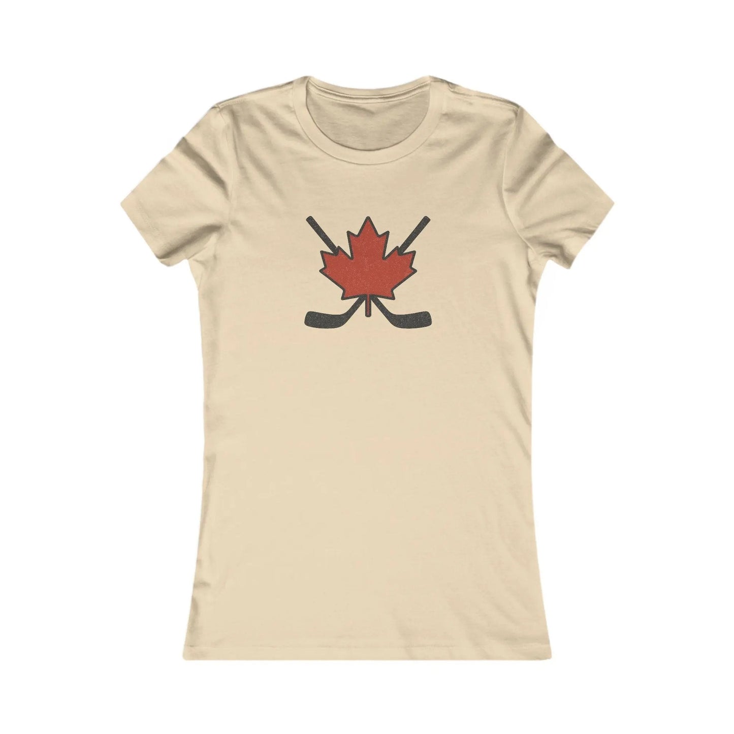 Maple Leaf Hockey Sticks Women's T-Shirt – Canadian Hockey Pride Tee