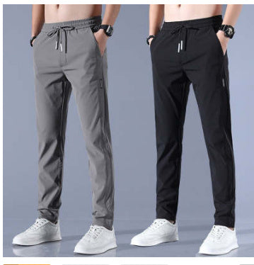 Drawstring Trousers Thin Casual Pants
