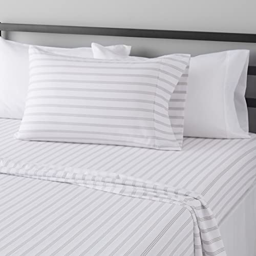 AmazonBasics Light-Weight Microfiber Sheet Set - Full, Black