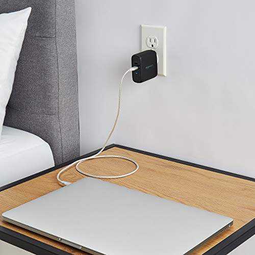 Amazon Basics 30W One-Port GaN USB-C Wall Charger with Power Delivery PD for Tablets & Phones (iPhone 14/13/12/11/X,iPad,Samsung)-White (non-PPS)