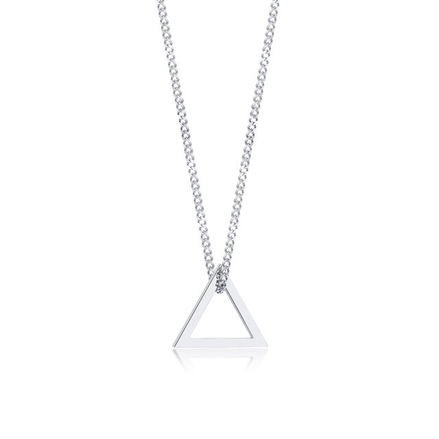 Hexagon Pendant Necklaces For Men Geometric Trangle Square