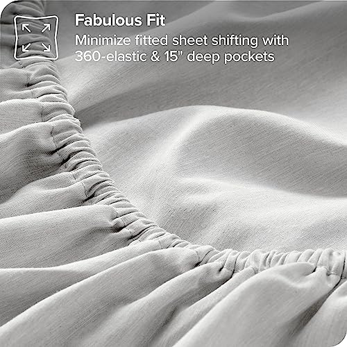 Bare Home Full Sheet Set - 1800 Ultra-Soft Microfiber Full Bed Sheets -