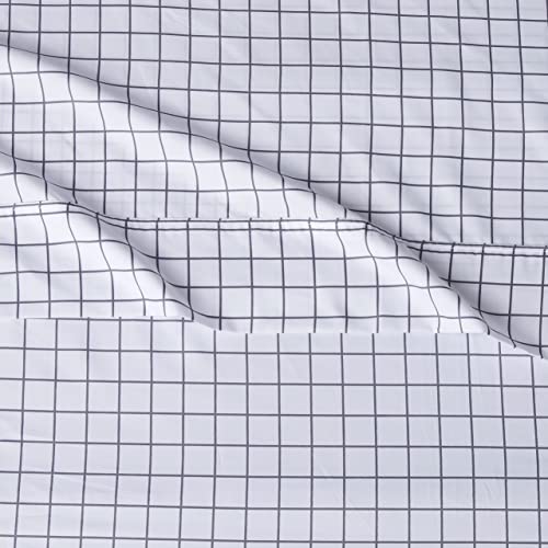 AmazonBasics Light-Weight Microfiber Sheet Set - Full, Black